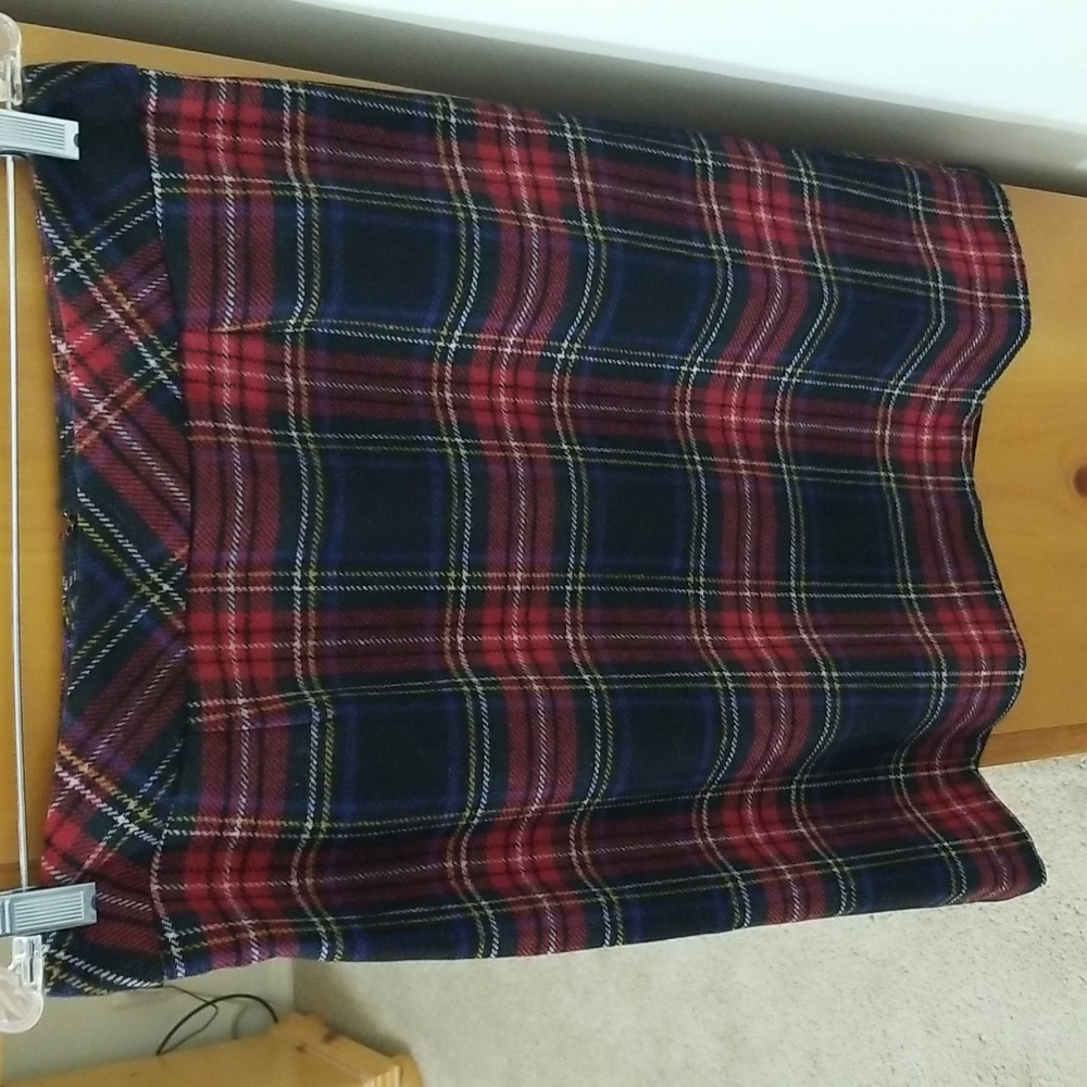 Chadwicks of Boston Tartan Plaid Short Pencil Skirt size 6